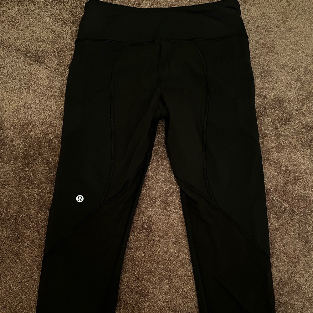 Lululemon black tights. Excellent used condition. No flaws.